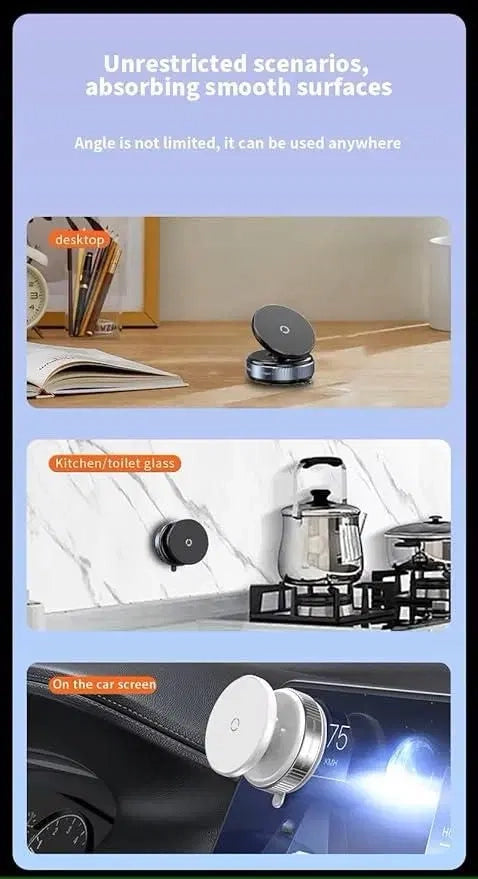 Magnetic Suction Phone Holder with 360° Rotation