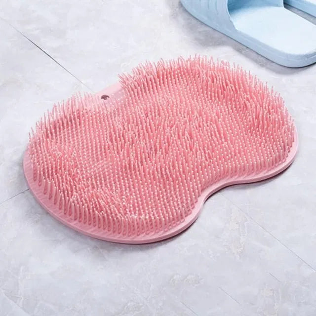 Silicone Bath & Foot Scrubber Mat with Suction Base