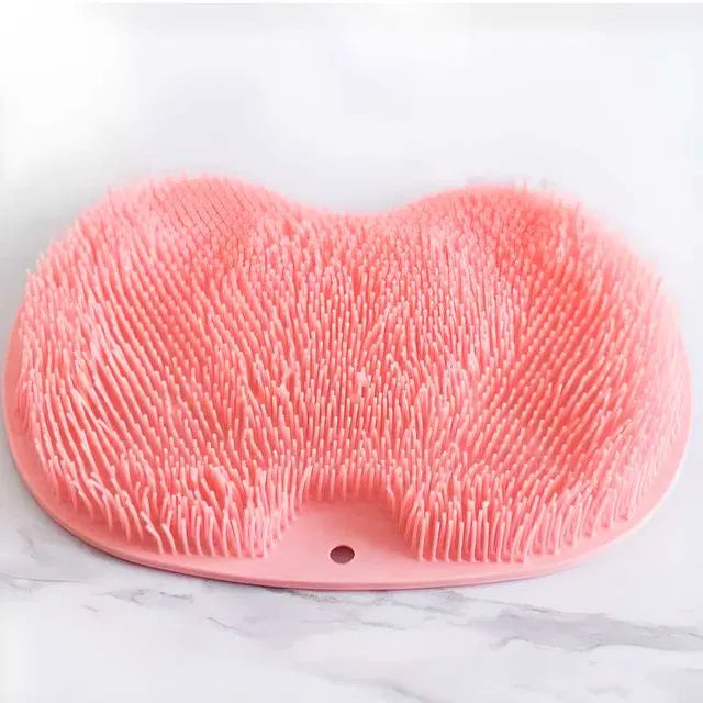 Silicone Bath & Foot Scrubber Mat with Suction Base